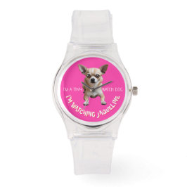 Personalisierte Niedliche Funny Chihuahua Beobacht Armbanduhr