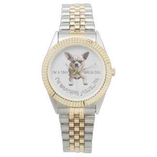 Personalisierte Niedliche Funny Chihuahua Beobacht Armbanduhr