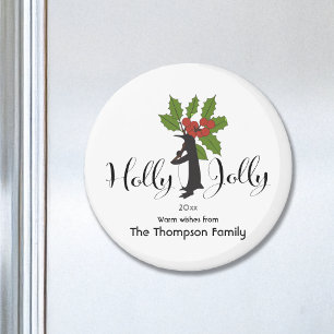 Personalisierte Niedliche Funny Pinguin Weihnachte Magnet