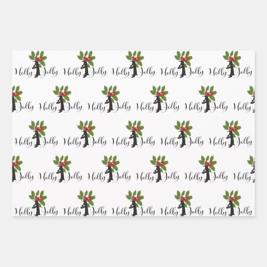 Personalisierte Niedliche Funny Pinguine Geschenkpapier Set (Vorderseite)