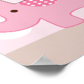 Personalisierte Niedliche Gestapelte Elefanten Kun Poster (Ecke)