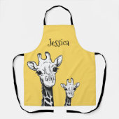 Personalisierte Niedliche Giraffe Schürze (Vorderseite)