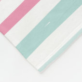 Personalisierte Niedliche Girl Colorful Stricket Fleecedecke (Ecke)