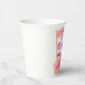 Personalisierte Niedliche Girly Dinosaur 2 Jahre G Pappbecher (Rechts)