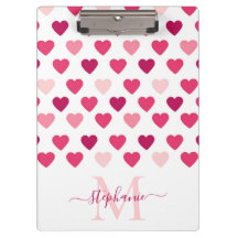Personalisierte Niedliche Girly Pink Hearts Liebe