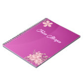 Personalisierte Niedliche Gradient Lila Notizblock (Linke Seite)