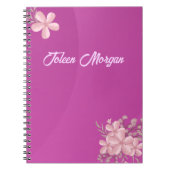 Personalisierte Niedliche Gradient Lila Notizblock (Vorderseite)