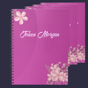 Personalisierte Niedliche Gradient Lila Notizblock