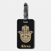 Personalisierte Niedliche Hammerhand Gepäckanhänger (Rückseite vertikal)