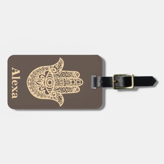 Personalisierte Niedliche Hammerhand Gepäckanhänger (Vorderseite horizontal)