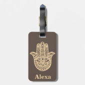 Personalisierte Niedliche Hammerhand Gepäckanhänger (Rückseite vertikal)