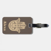 Personalisierte Niedliche Hammerhand Gepäckanhänger (Rückseite horizontal)