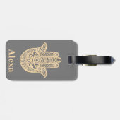 Personalisierte Niedliche Hammerhand Gepäckanhänger (Rückseite horizontal)