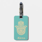 Personalisierte Niedliche Hammerhand Gepäckanhänger (Rückseite vertikal)