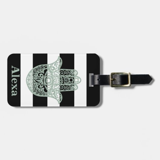 Personalisierte Niedliche Hamsa Hängebänder Gepäckanhänger (Vorderseite horizontal)