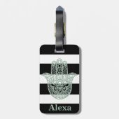 Personalisierte Niedliche Hamsa Hängebänder Gepäckanhänger (Rückseite vertikal)