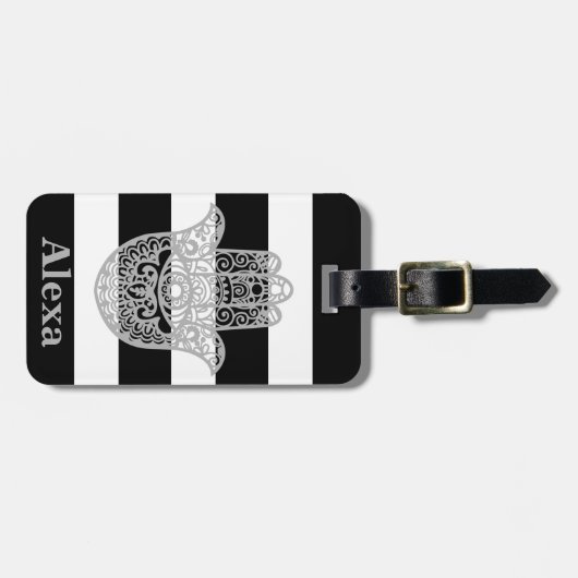 Personalisierte Niedliche Hamsa Hängebänder Gepäckanhänger (Vorderseite horizontal)