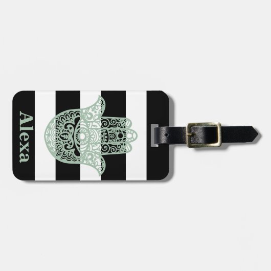 Personalisierte Niedliche Hamsa Hängebänder Gepäckanhänger (Vorderseite horizontal)