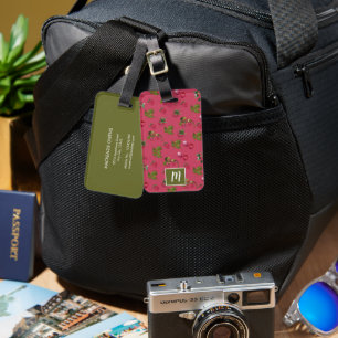 Personalisierte Niedliche Himbeere Gepäckanhänger