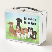 Personalisierte Niedliche Hunde Metall Brotdose (Vorderseite)