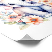 Personalisierte Niedliche Illustration eines Babye Poster (Ecke)