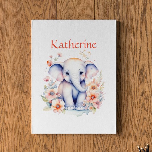 Personalisierte Niedliche Illustration eines Babye Poster