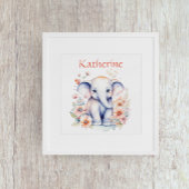 Personalisierte Niedliche Illustration eines Babye Poster