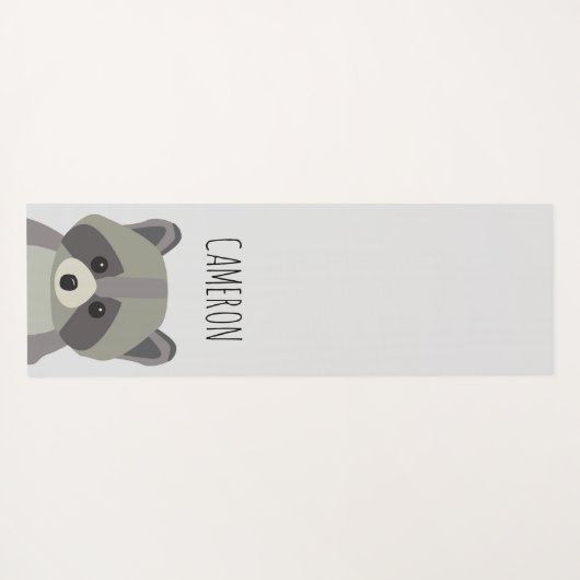 Personalisierte Niedliche Illustrationsrakete Yogamatte (Rückseite (Horizontal))