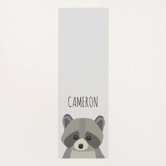 Personalisierte Niedliche Illustrationsrakete Yogamatte (Rückseite)