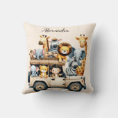 Personalisierte Niedliche Jungtiere Kinder Kissen (Rückseite)