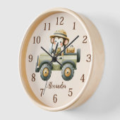 Personalisierte Niedliche Jungtiere Kinder Uhr (Winkel)