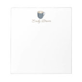 Personalisierte Niedliche Kaffee-Tasse Notepad Notizblock (Vorderseite)