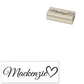 Personalisierte Niedliche Kalligraphie Herzname Gummistempel (Stempel)