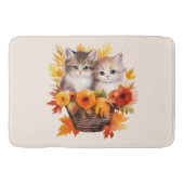 Personalisierte Niedliche Kätzchen Badematte (Vorderseite)