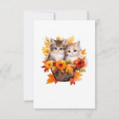 Personalisierte Niedliche Kätzchen Dankeskarte (Rückseite)