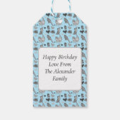 Personalisierte Niedliche Katze und Kittengeschenk Geschenkanhänger (Rückseite)