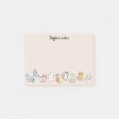 Personalisierte Niedliche Katzen - Hinweise für Ka Post-it Klebezettel (Vorderseite)