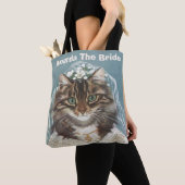 Personalisierte niedliche Katzenbraut Tasche (Von Nahem)