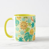 Personalisierte Niedliche Kawaii Kinder mit Sun &  Tasse (Links)