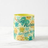 Personalisierte Niedliche Kawaii Kinder mit Sun &  Tasse (Zentrum)