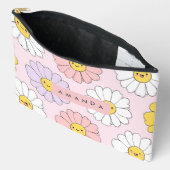 Personalisierte Niedliche Kawaii Pastel Daisy Blum Zubehörtasche (Offen)