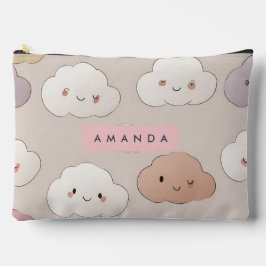 Personalisierte Niedliche Kawaii Pastel Lächeln Wo Zubehörtasche