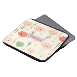 Personalisierte Niedliche Kawaii Pastel Lächelnde  Laptopschutzhülle
