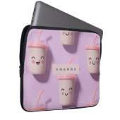 Personalisierte Niedliche Kawaii Pastel Smoothie C Laptopschutzhülle (Vorne Rechts)