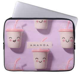 Personalisierte Niedliche Kawaii Pastel Smoothie C Laptopschutzhülle
