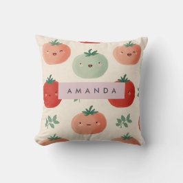 Personalisierte Niedliche Kawaii Pastel Tomato Ges Kissen
