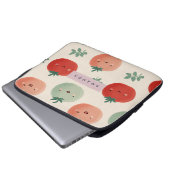 Personalisierte Niedliche Kawaii Pastel Tomato Ges Laptopschutzhülle (Vorne Knopf)