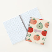 Personalisierte Niedliche Kawaii Pastel Tomato Ges Notizblock (Innenseite)