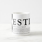 Personalisierte Niedliche Keepake Bestie Definitio Kaffeetasse (Mittel)