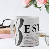 Personalisierte Niedliche Keepake Bestie Definitio Kaffeetasse